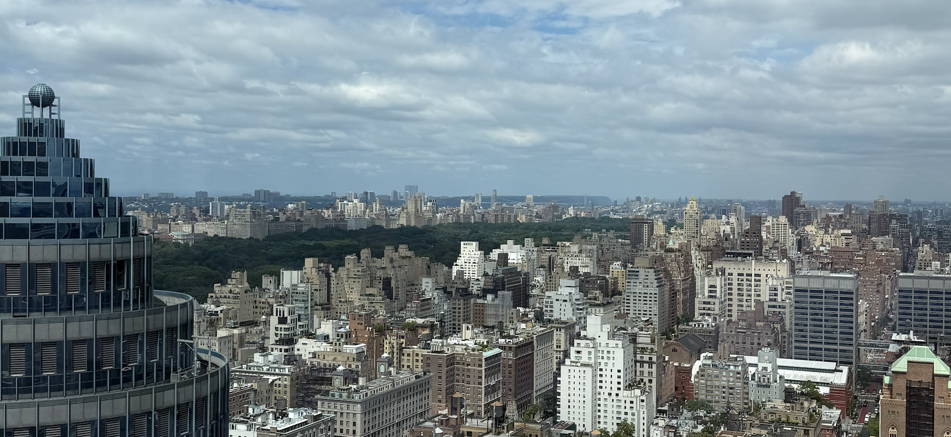 The view from Bloomberg headquarters.